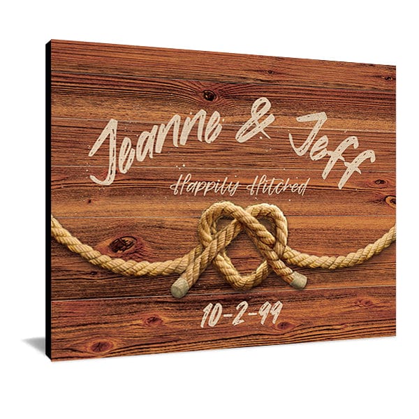 Happily Hitched | Personalized Wedding Gift for the Country Western Wedding