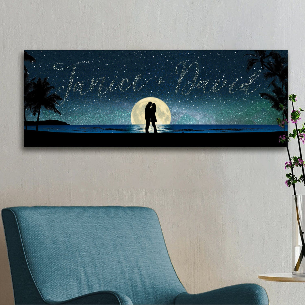 Romantic Personalized Beach Decor from Personal Prints