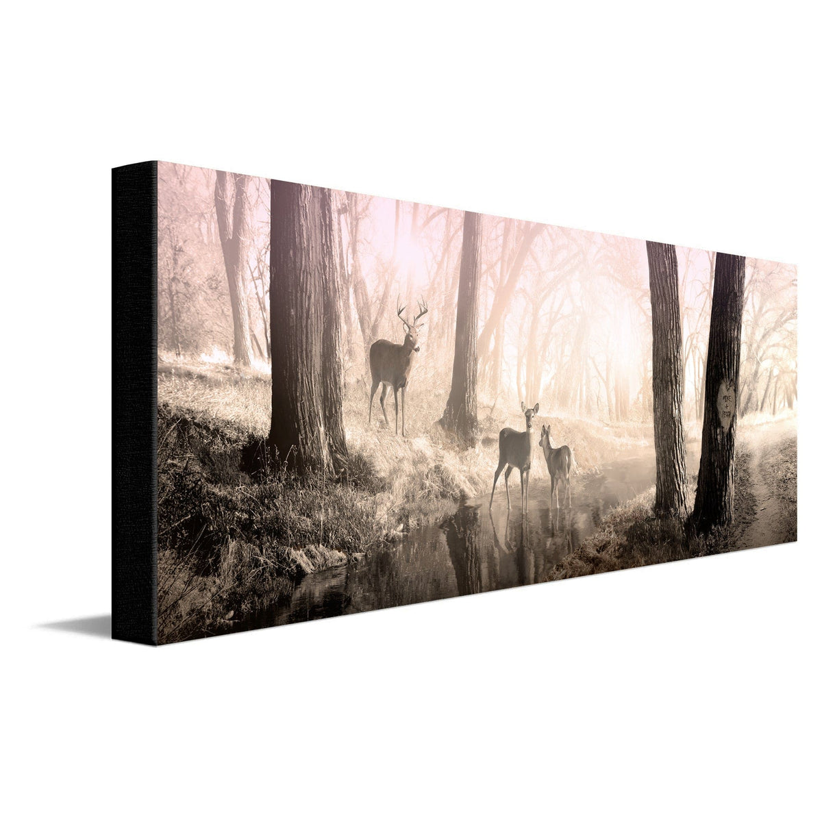 Personal-Prints art 10"x30" Stretched Canvas A Peaceful Morning