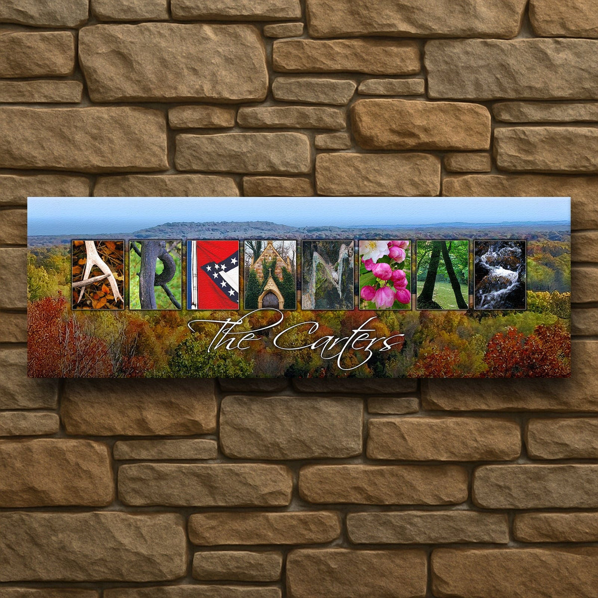 Personal-Prints art ARKANSAS - State Name Art