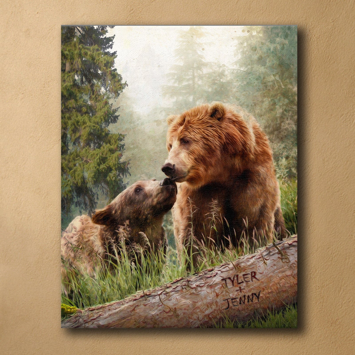 Personal-Prints art Back Country Bear Couple