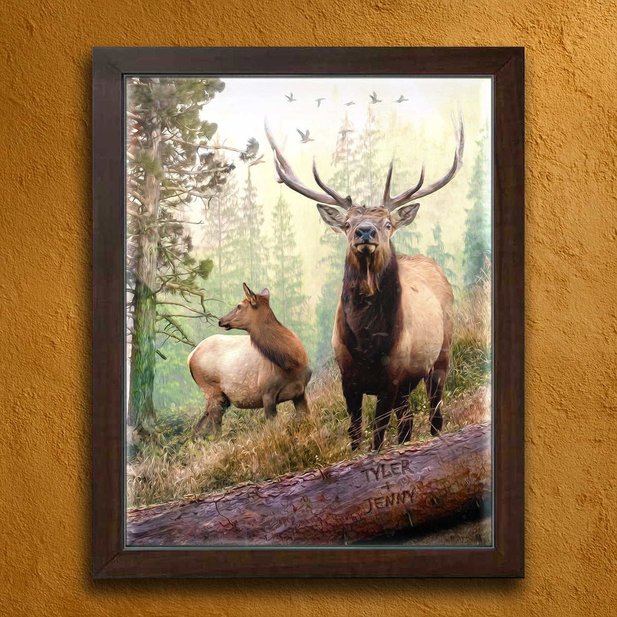 Personal-Prints art Back Country Elk Couple