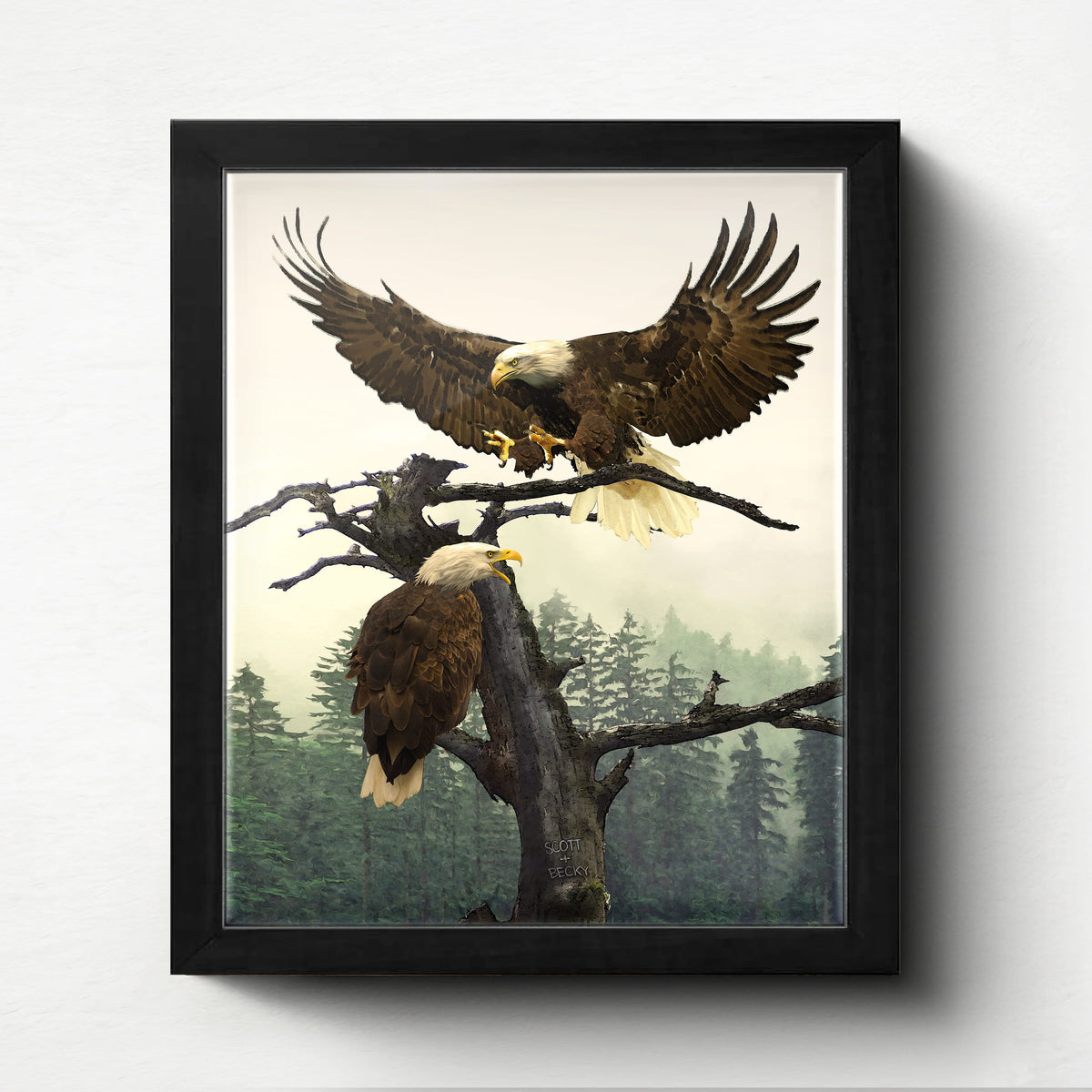 Personal-Prints art Bald Eagle Couple
