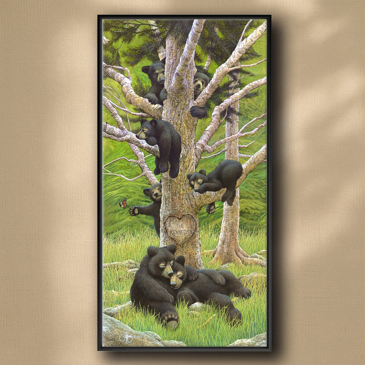 Personal-Prints art Bear Family Tree