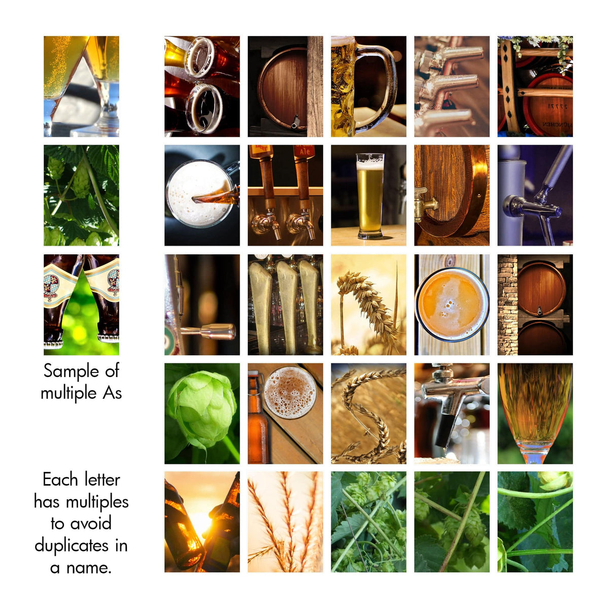 Personal-Prints art Craft Beer & Brewer Name Art Print