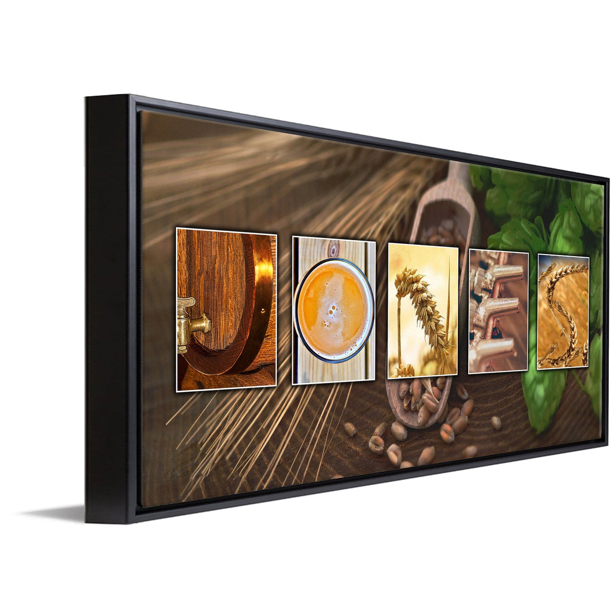 Personal-Prints art 16"x32" Float Framed Canvas Craft Beer & Brewer Name Art Print