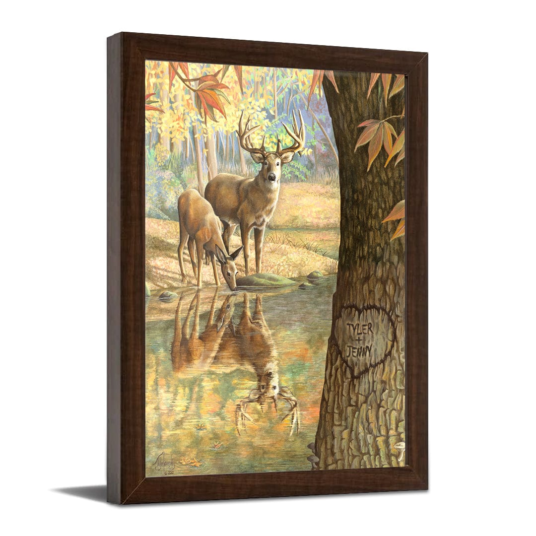 Personal-Prints art 11"x14" Framed Paper Print Deer to My Heart