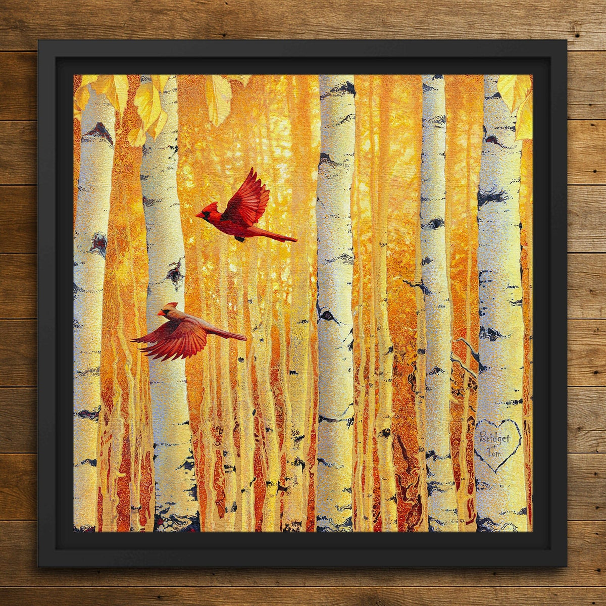 Personal-Prints art 24"x24" Float Framed Canvas Fall In Love