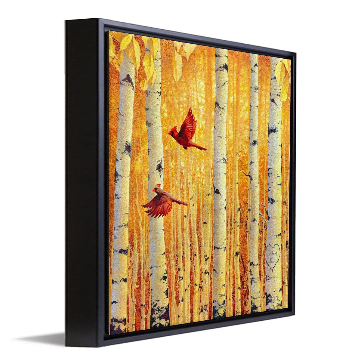 Personal-Prints art 14"x14" Float Framed Canvas Fall In Love