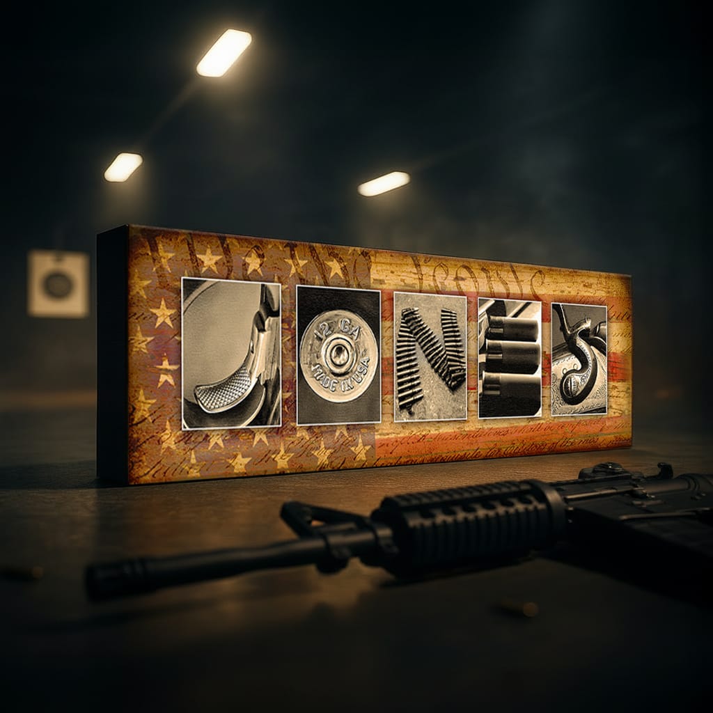 Personal-Prints art Firearm Guns Name Art