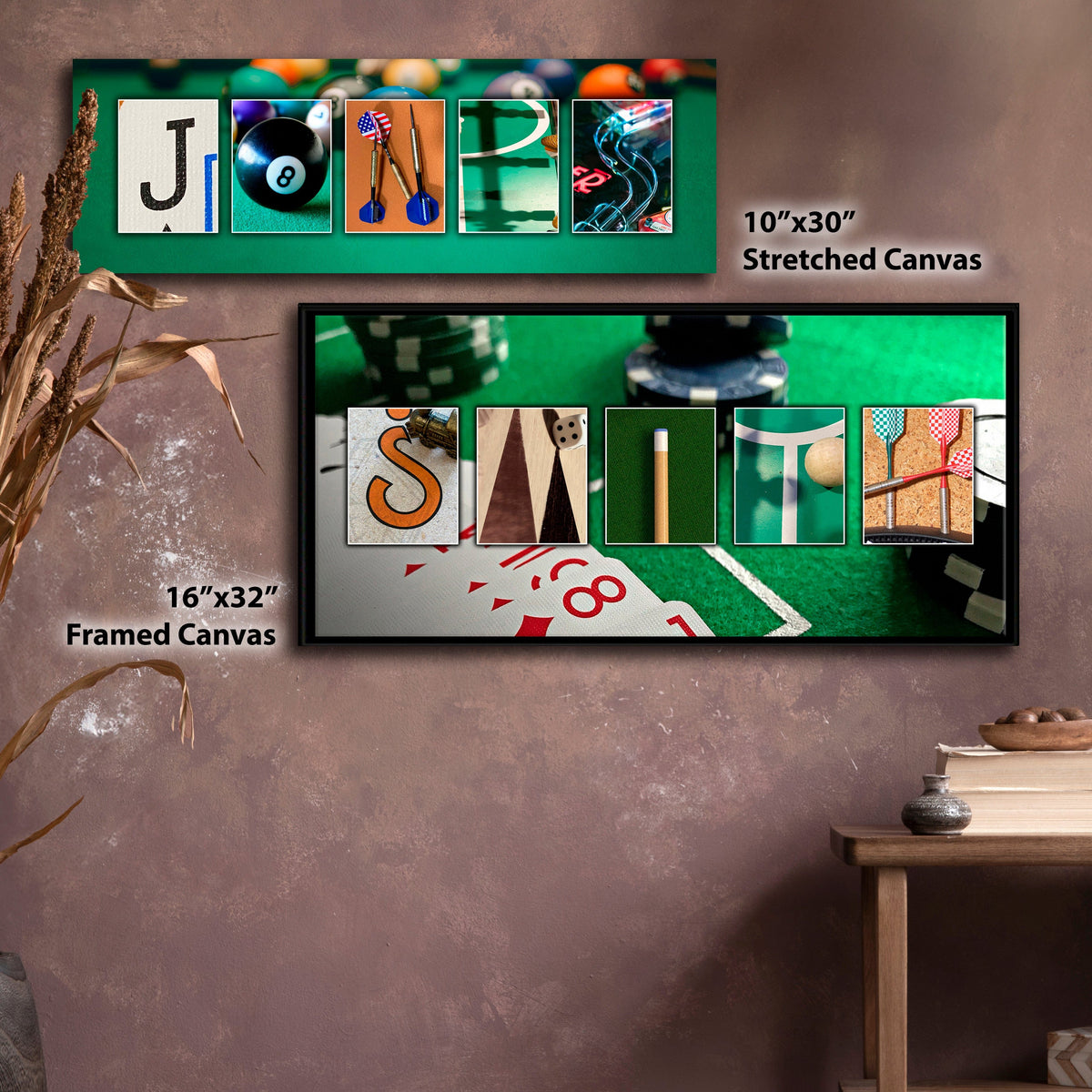 Personal-Prints art Game Room Name Art