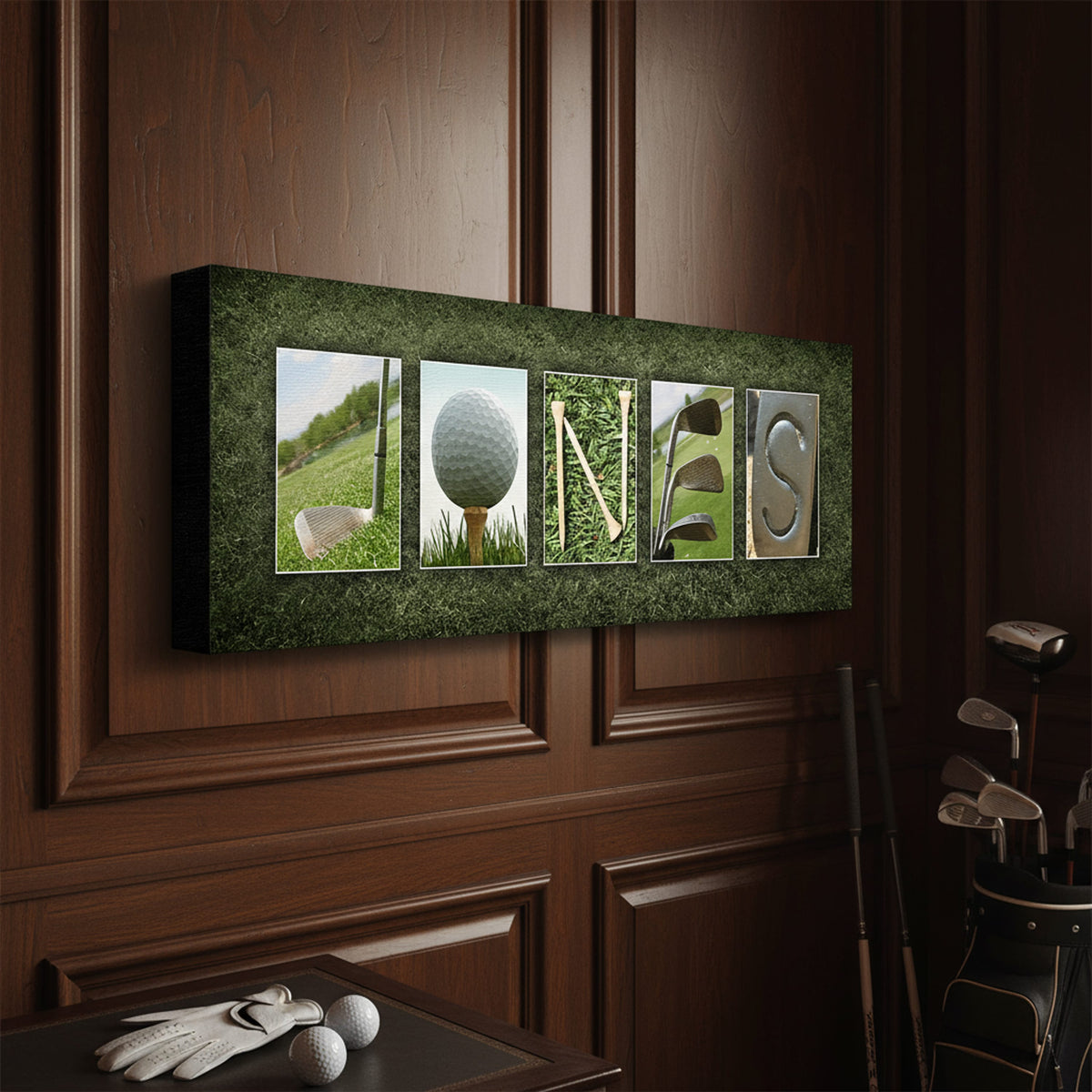 Personal-Prints art Golf Name Art Print