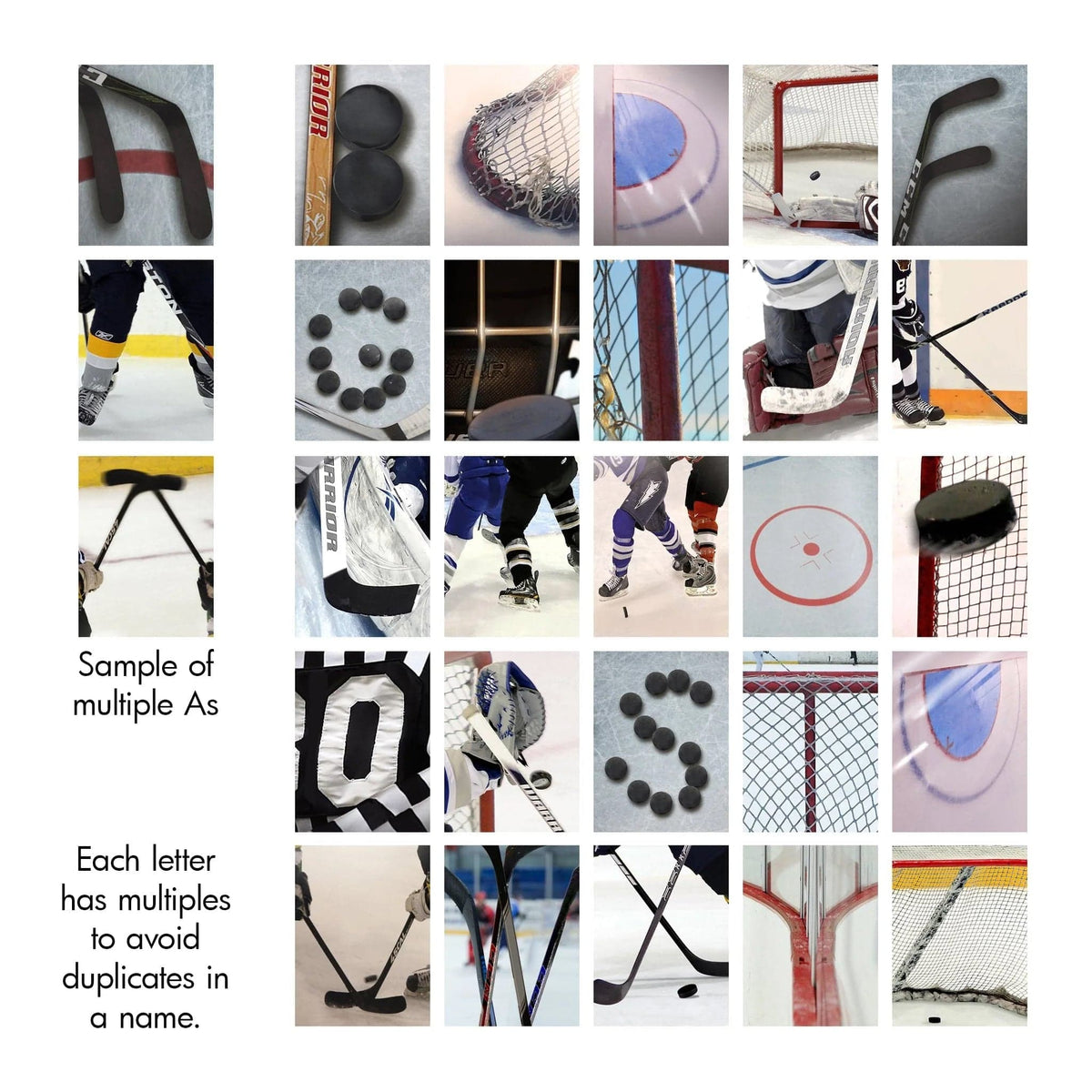 Personal-Prints art Hockey Name Art Print