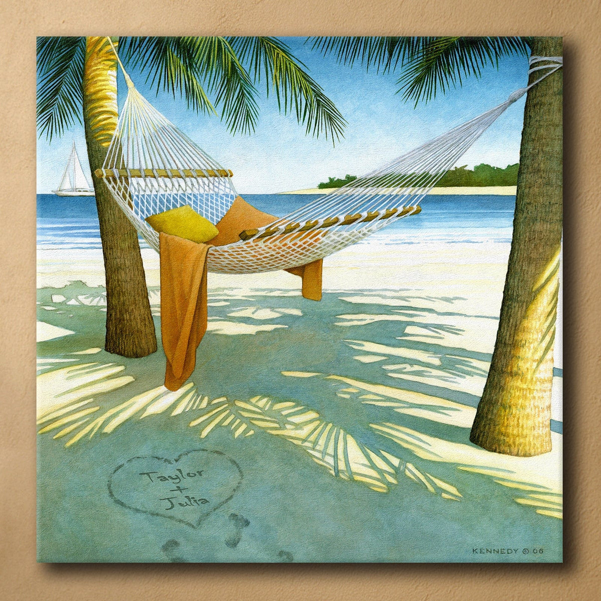 Personal-Prints art 32"x32" Stretched Canvas Island Dreams