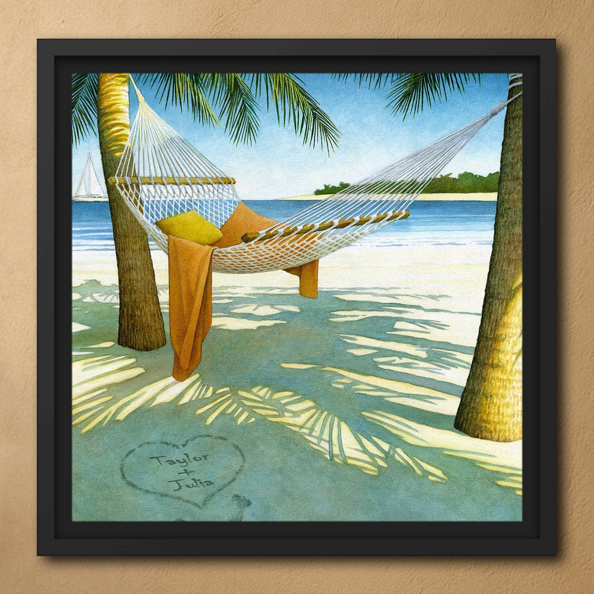 Personal-Prints art 24"x24" Float Framed Canvas Island Dreams