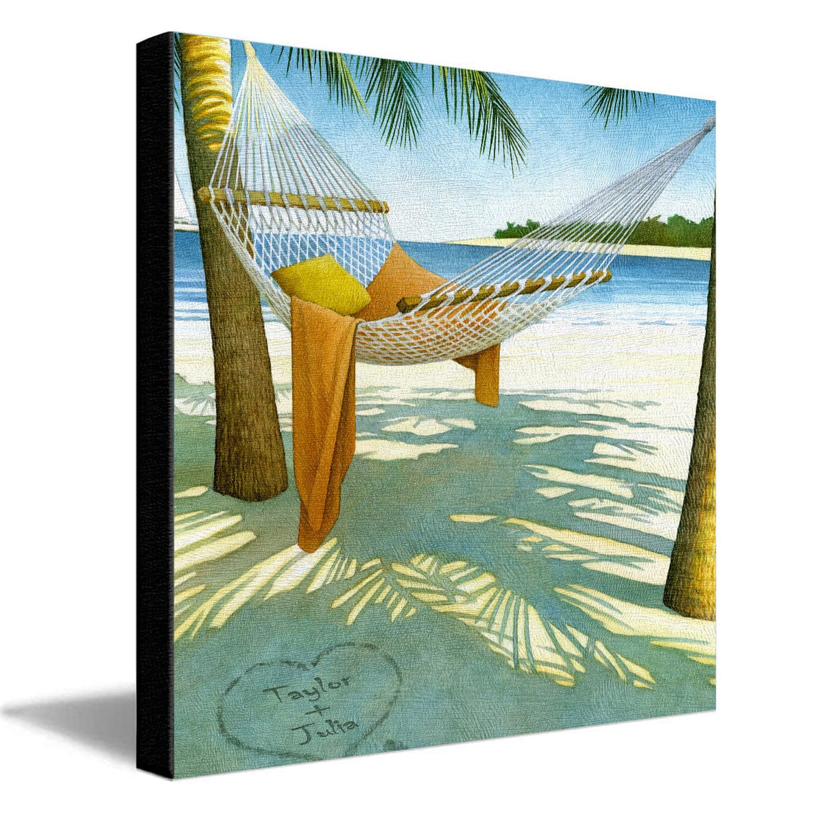 Personal-Prints art 16"x16" Stretched Canvas Island Dreams