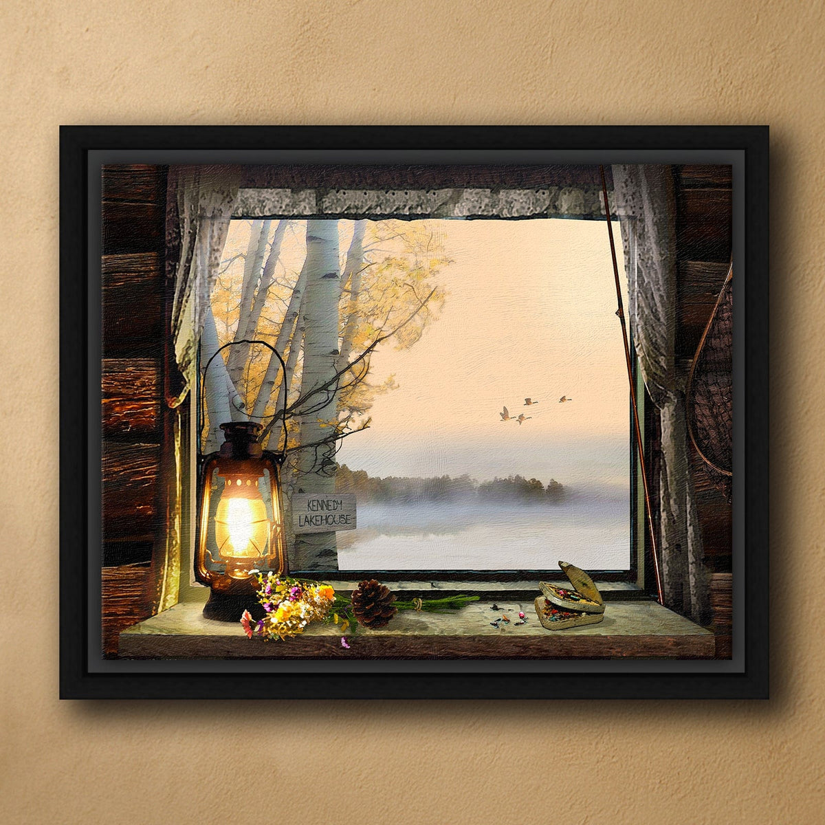 Personal-Prints art 20"x24" Float Framed Canvas Morning View