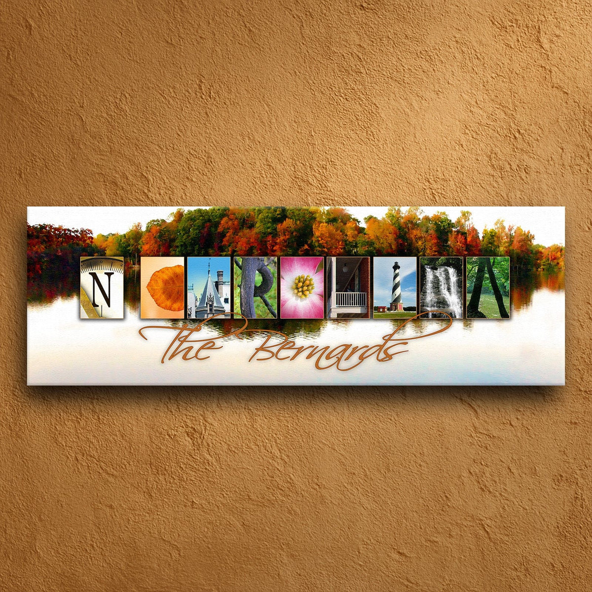 Personal-Prints art NORTH CAROLINA - State Name Art