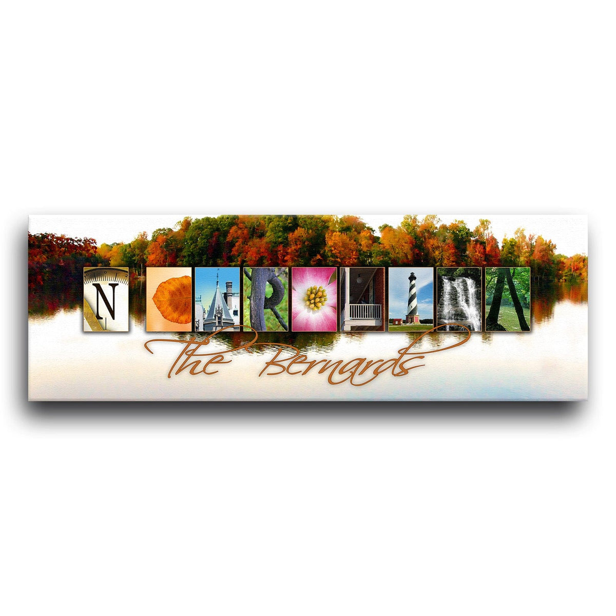 Personal-Prints art NORTH CAROLINA - State Name Art