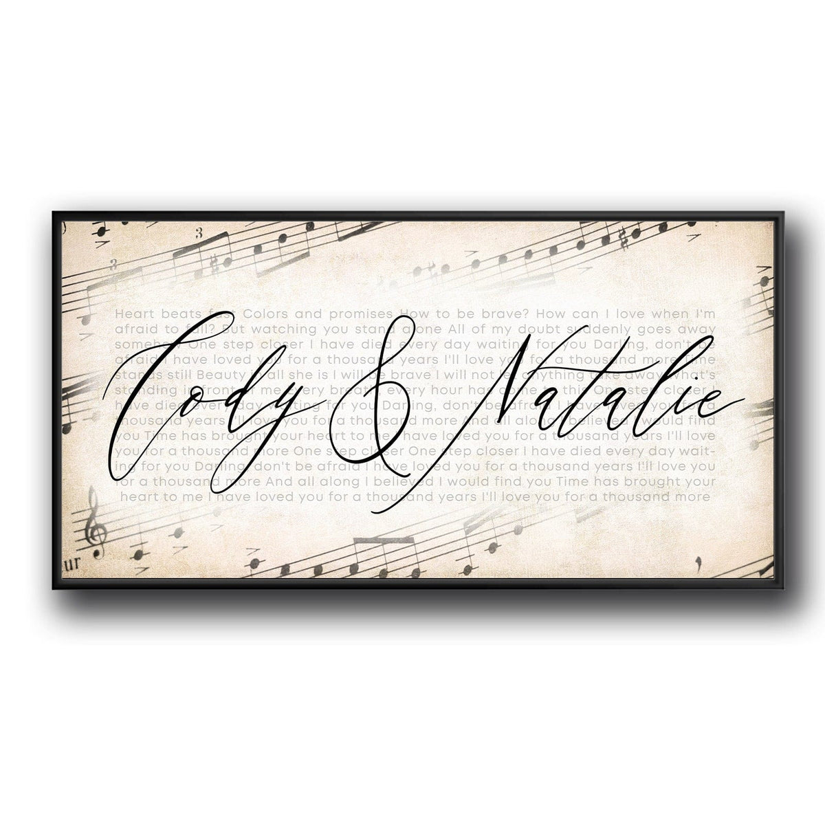 Personal-Prints art Song Lyrics Personalized Gift