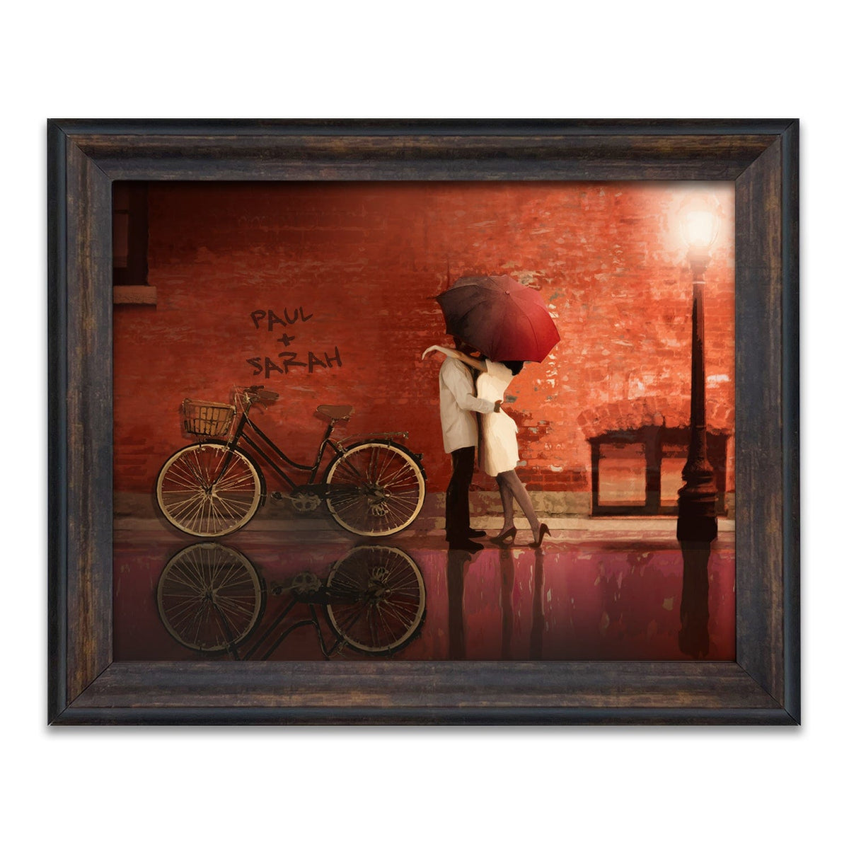 Personal-Prints art 14"x17" Framed Behind Glass Street Scene 2