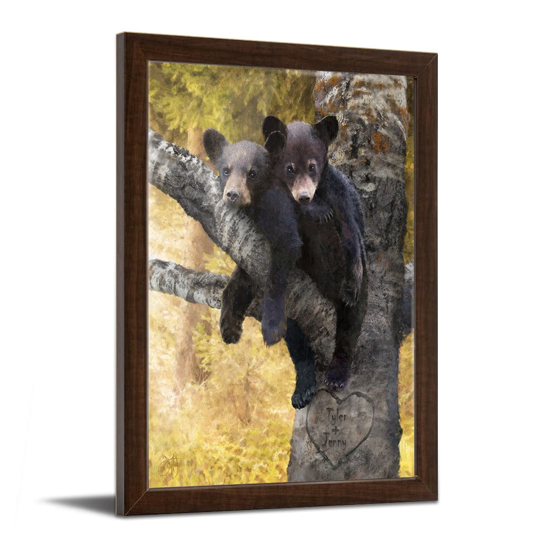 Personal-Prints art 11"x14" Framed Under Acrylic UnBEARably in Love