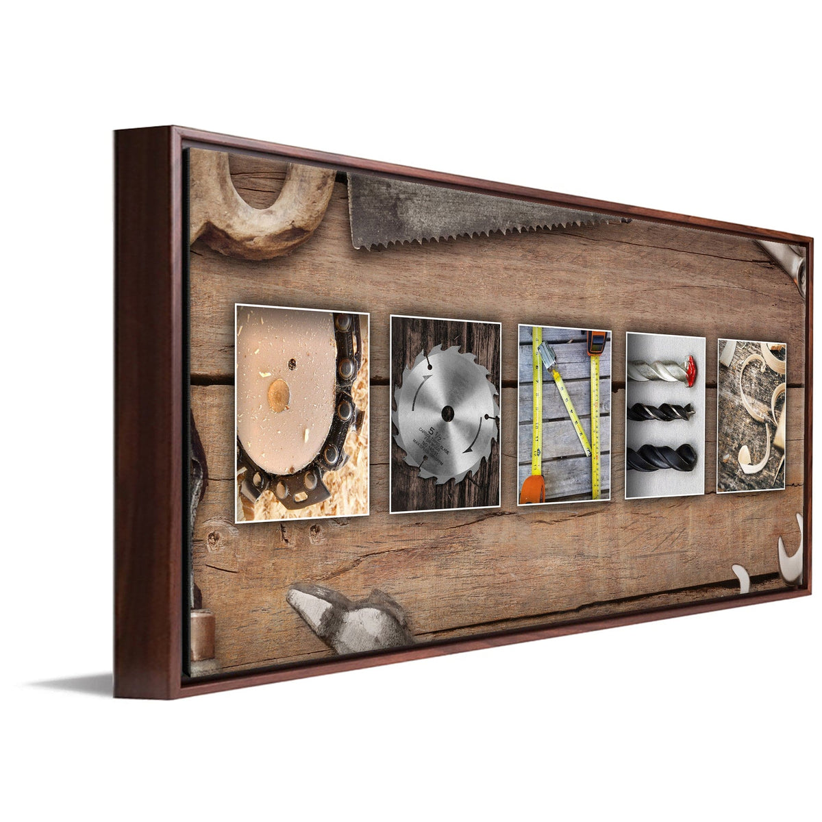 Personal-Prints art 16"x32" Float Framed Canvas Woodworking / Tools Letters Name Print