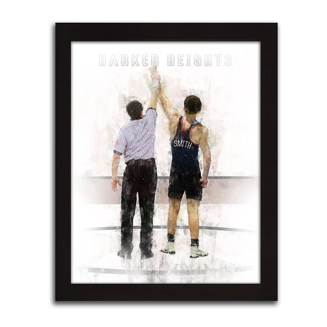 Personal-Prints art Wrestling Personalized Print