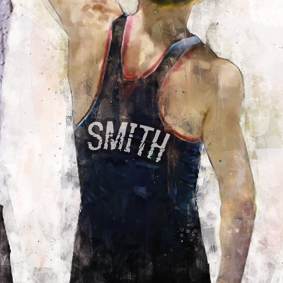 Personal-Prints art Wrestling Personalized Print