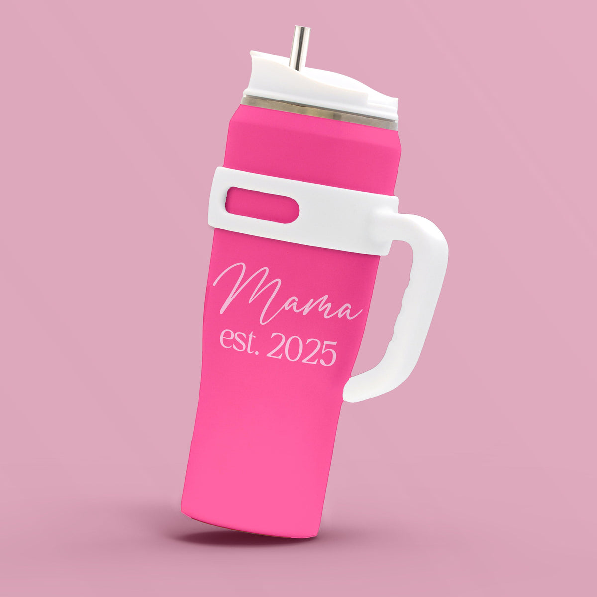 Personal-Prints Drinkware Hot Pink Personalized 40 oz Tumbler – A Practical & Heartfelt Gift for Mom or Grandma