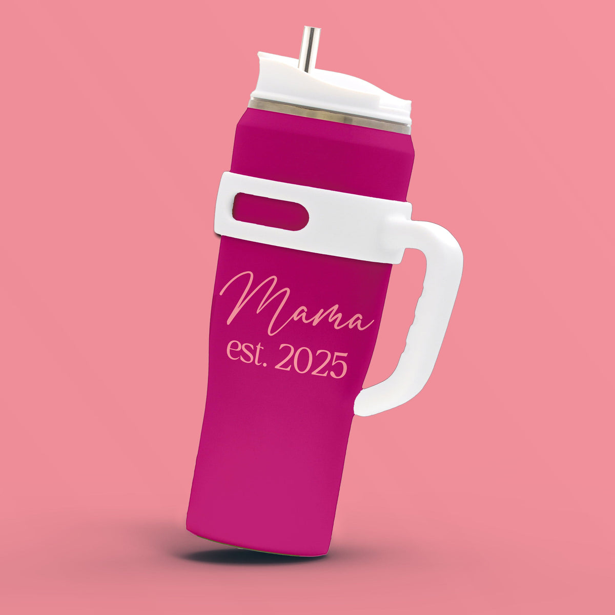 Personal-Prints Drinkware Magenta Personalized 40 oz Tumbler – A Practical & Heartfelt Gift for Mom or Grandma