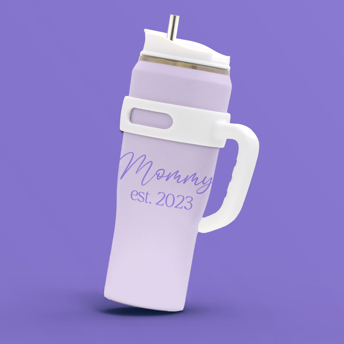 Personal-Prints Drinkware Lavender Personalized 40 oz Tumbler – A Practical & Heartfelt Gift for Mom or Grandma