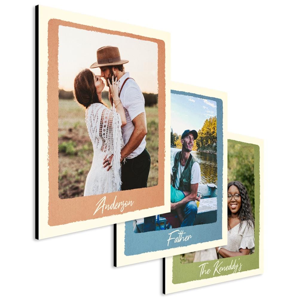 Your photo to art - colorful cutout block mount