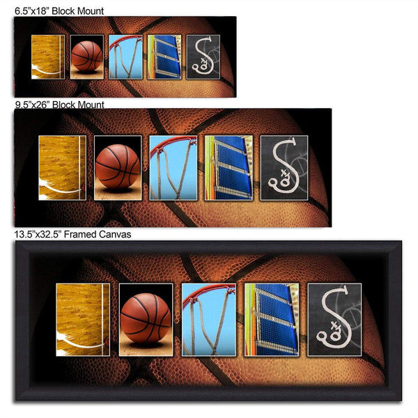 Personalized Basketball Name Art Customized Sports Name Art Online  Personal-Prints