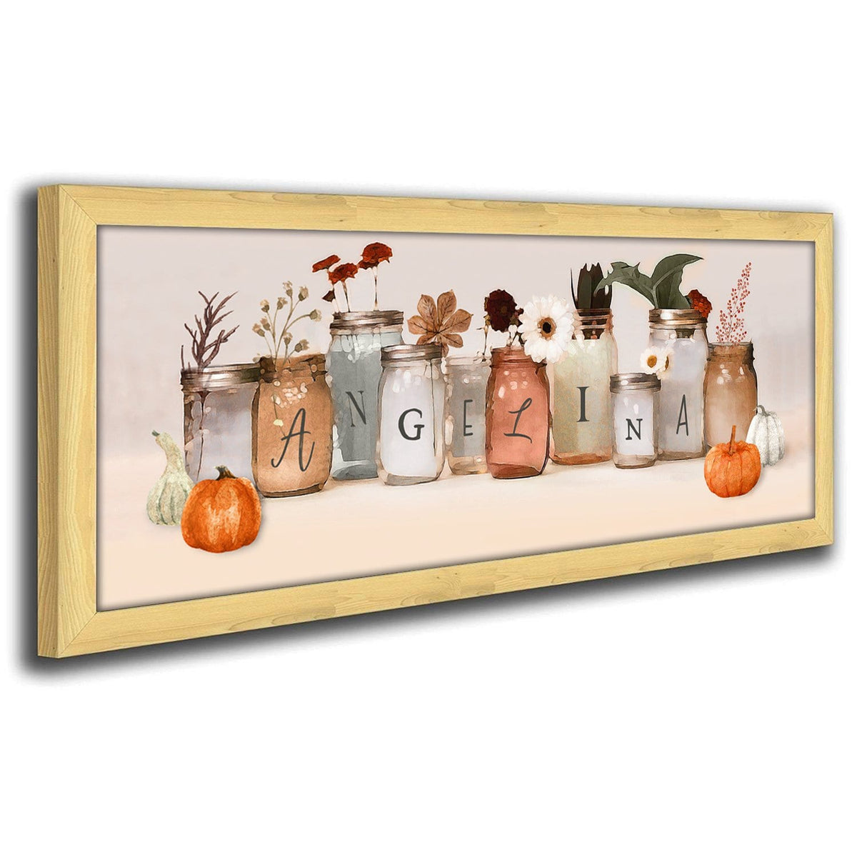 Canvas Fall Art Decor - Personalized Autumn Gift from Personal Prints