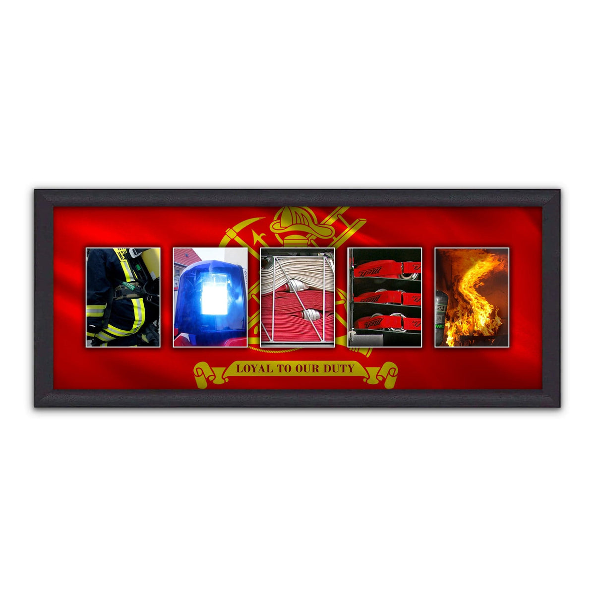 Personal-Print Firefighter Letters Name Print. Framed Canvas 