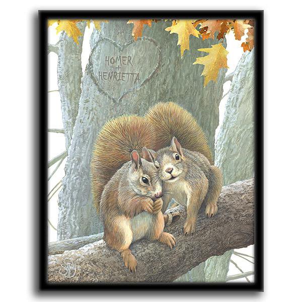 Couple of Nuts - Framed Canvas