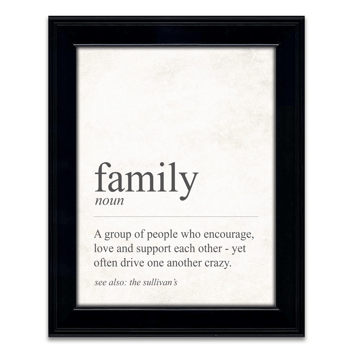 personalized wall decor for family - the definition of family