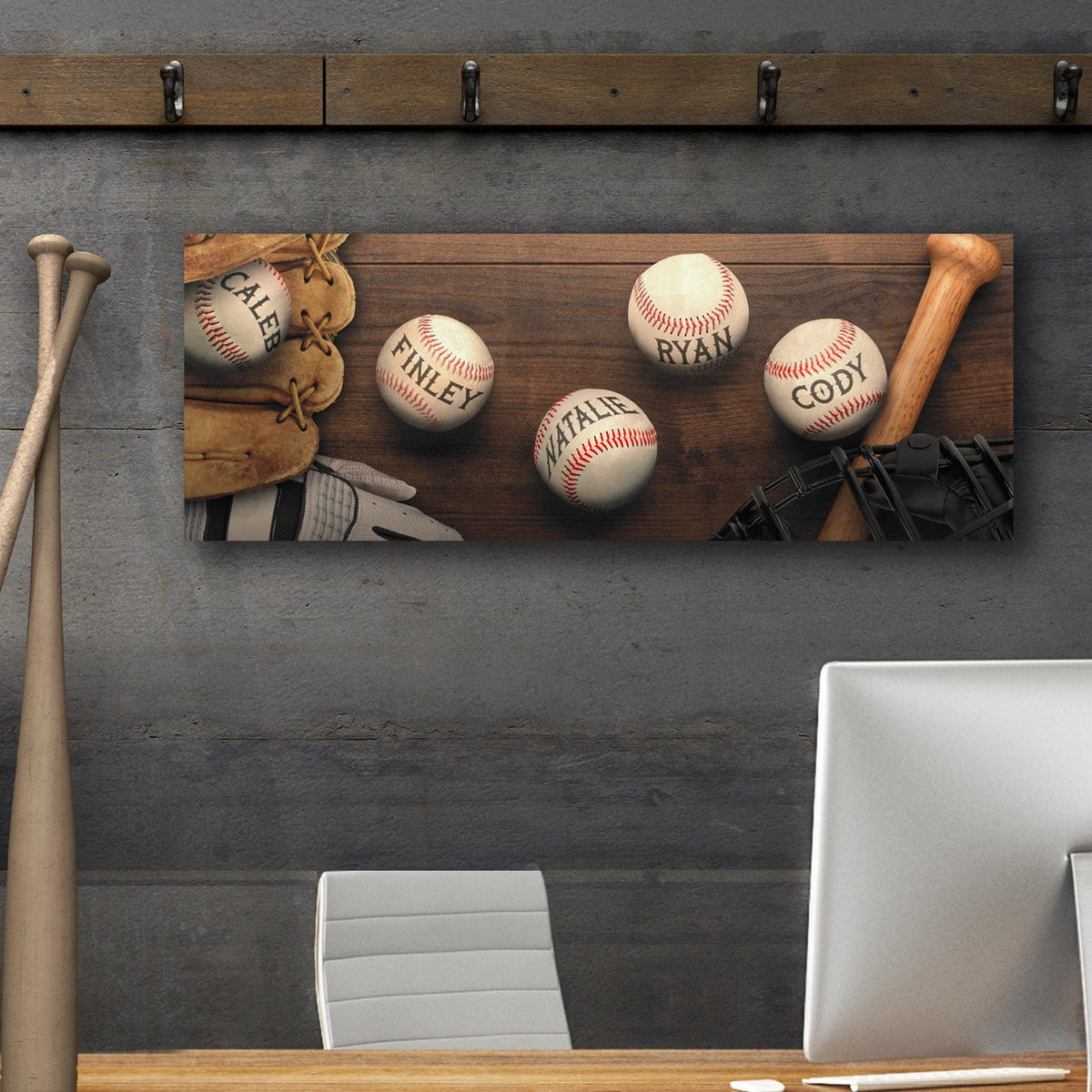 personalized father&#39;s day gift for baseball fan dad&#39;s office or home