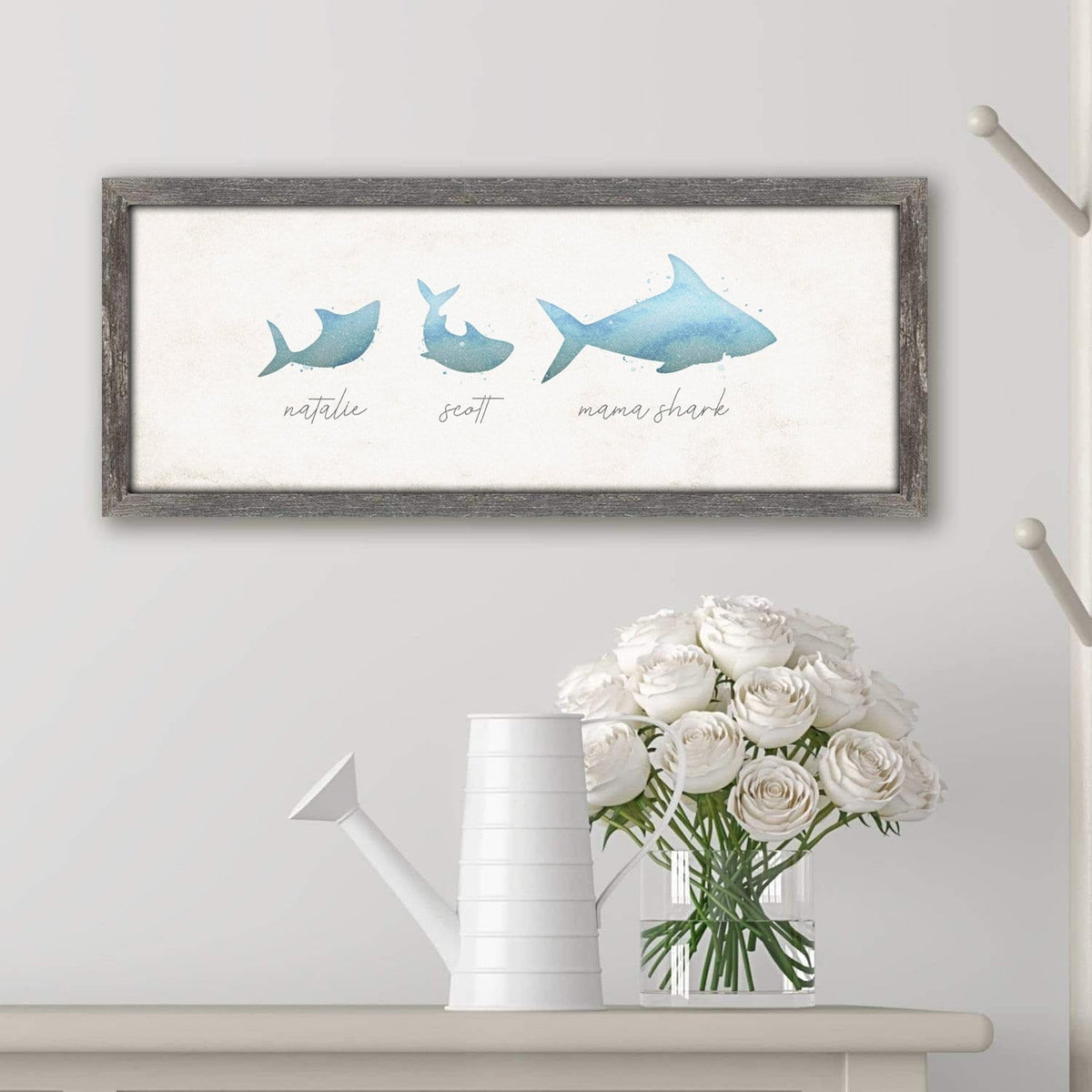 cute personalized gift for mom - Baby Shark art