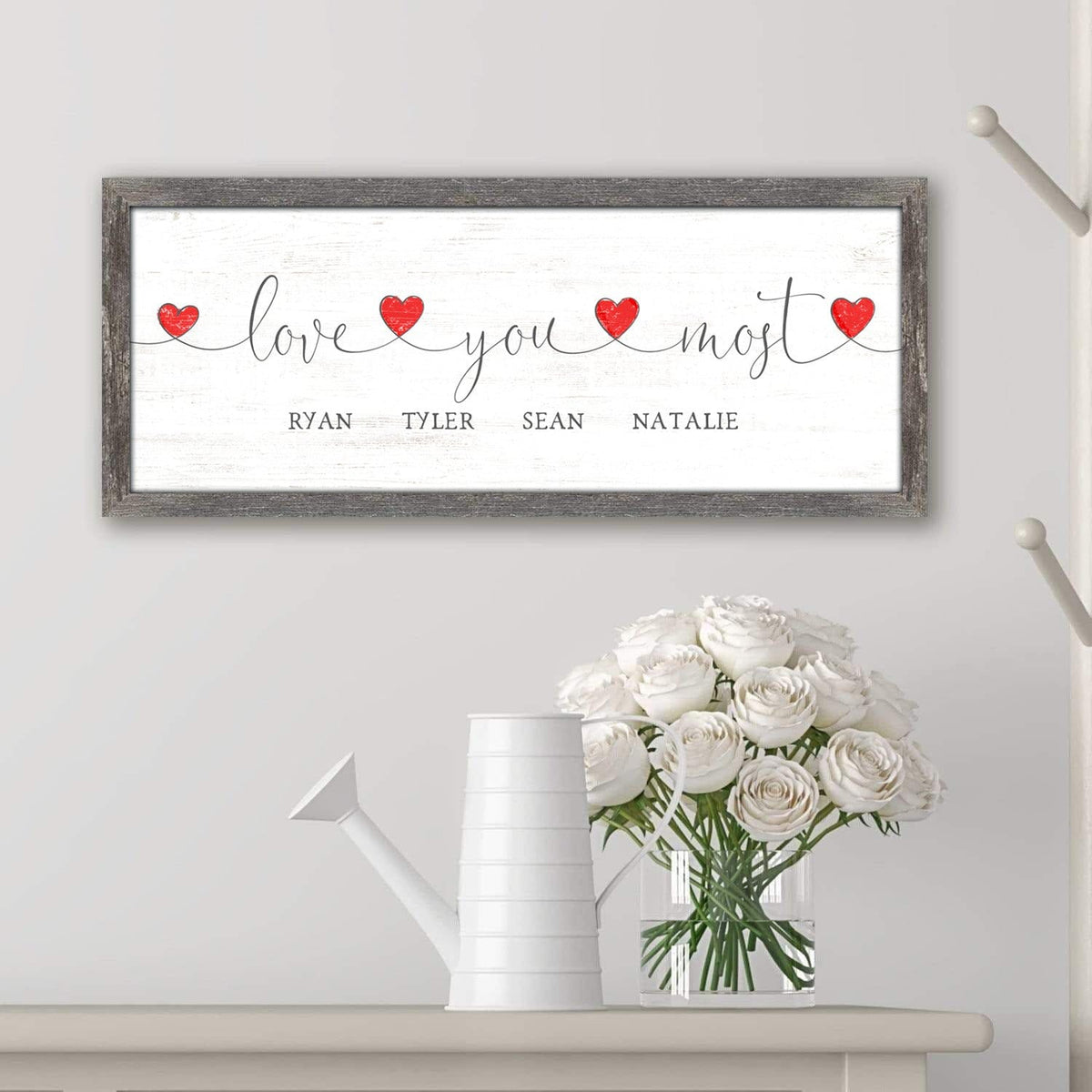 Love You most Romantic Personalized Gift from Personal Prints