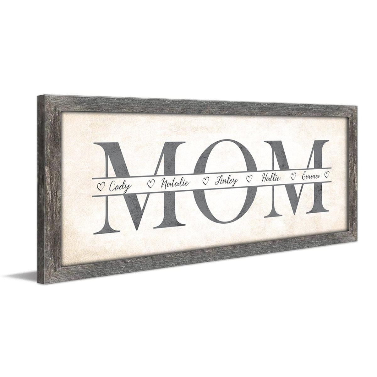 Framed Canvas Personalized Art for Mom