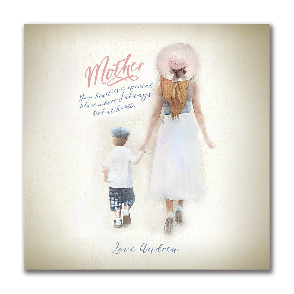 Personalized Mother's Day keepsake - Mom and Son Personalized Gift