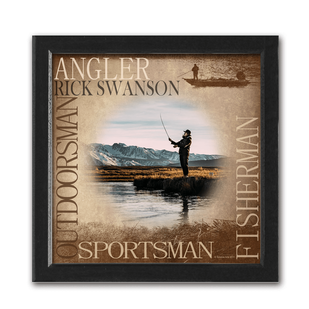 Fisherman/ Fishing Your Photo to Framed Canvas