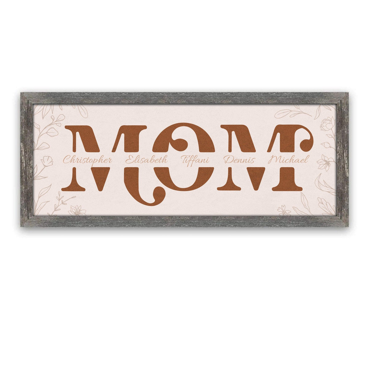 personalized gift for mother&#39;s day with kid&#39;s names in the art