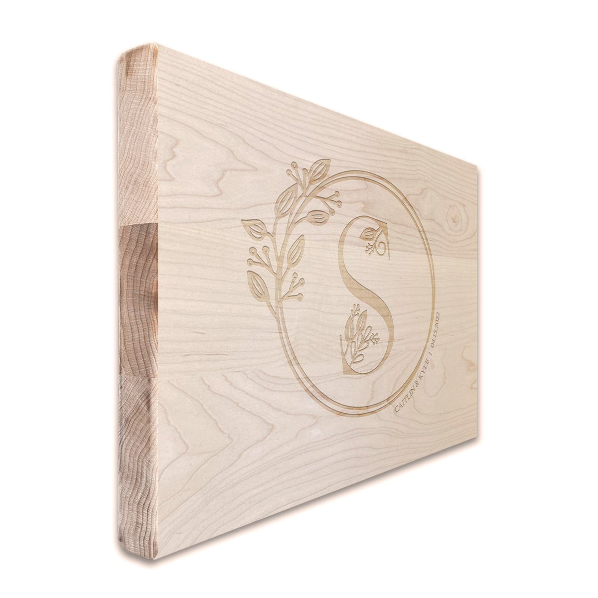 Personalized wedding gift wood cutting board