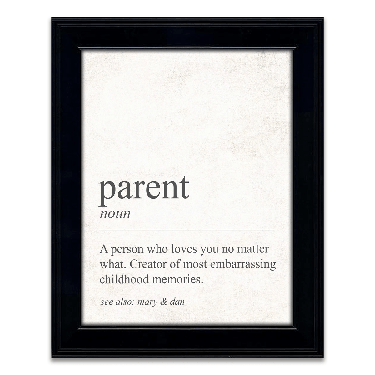 Funny personalized gift for parent from personal Prints