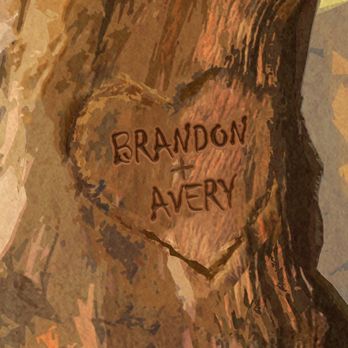 personalization detail of heart