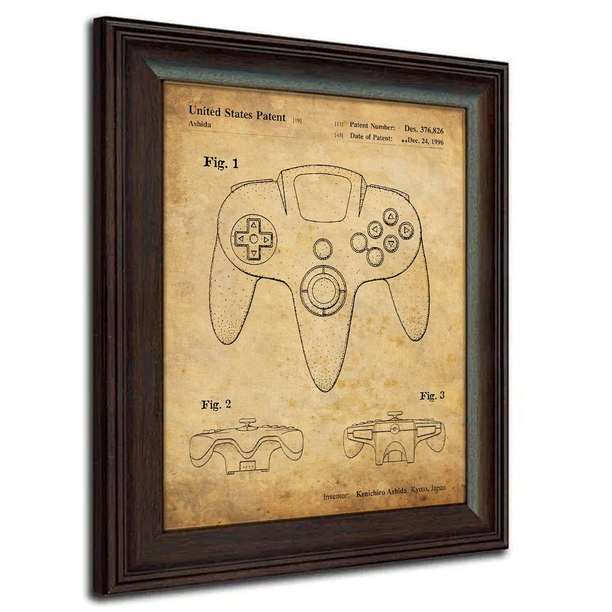 US Patent art 1996 Video Game Controller