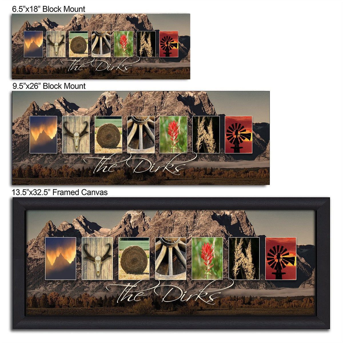 Personalized Wyoming Photography State Art Prints- Gift Size Options